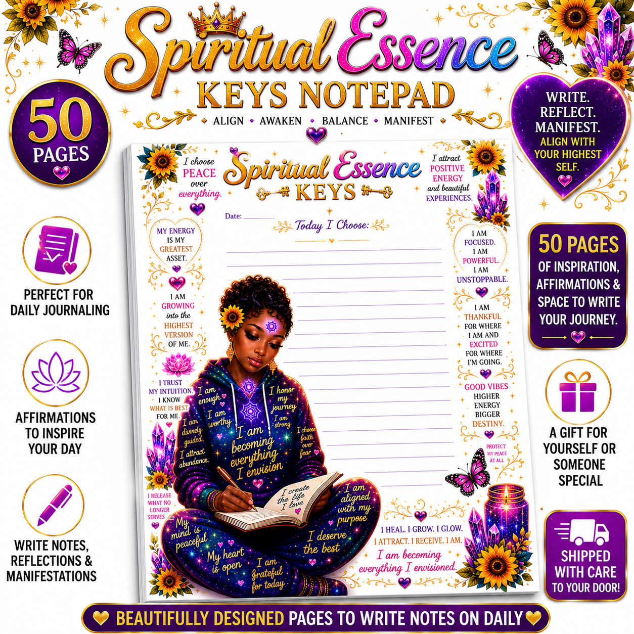 Spiritual Essence Keys Notepad