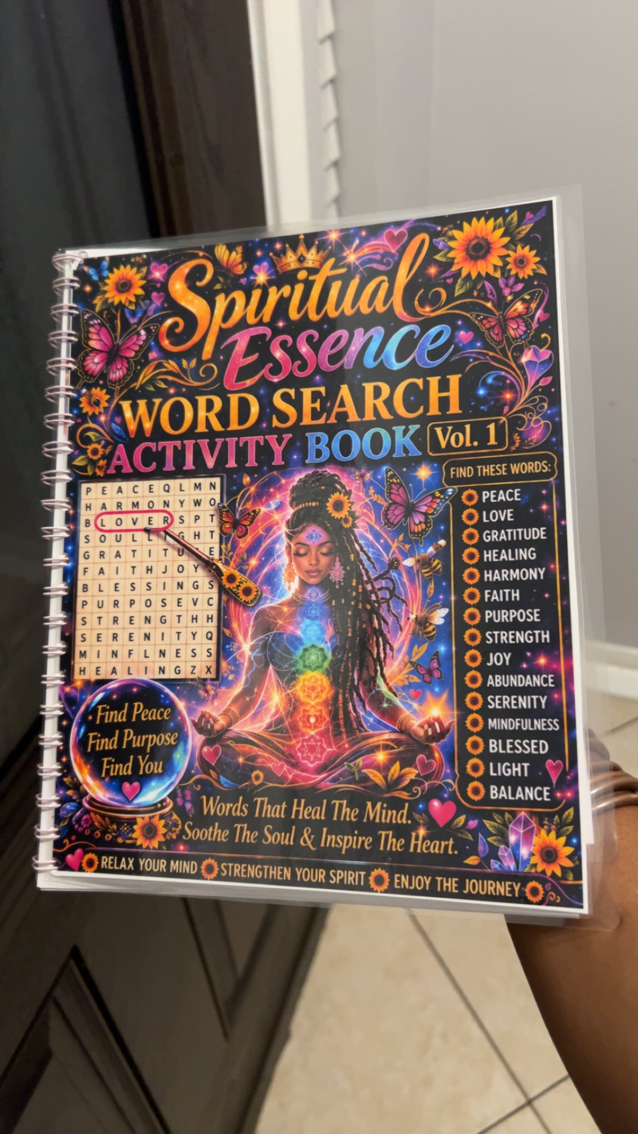 Digital Download Spiritual Essence Word Search Activity Book Vol.1