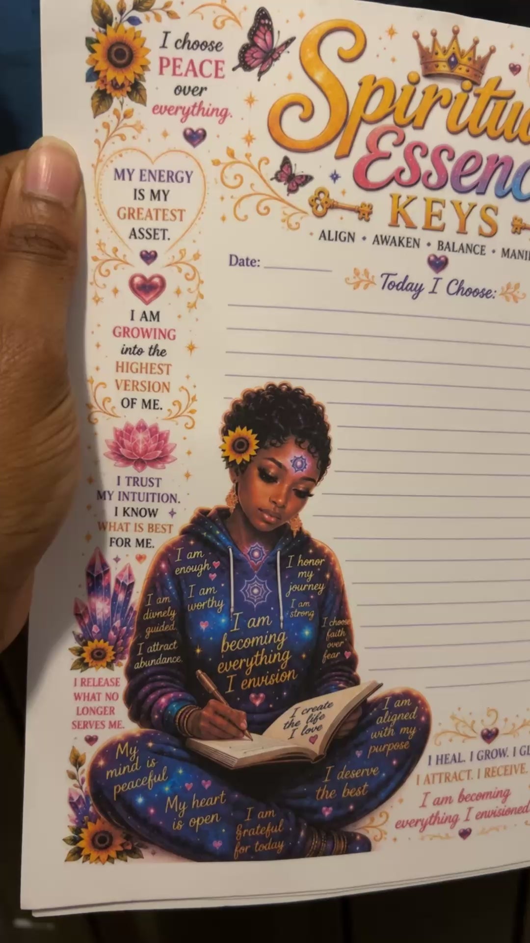 Spiritual Essence Keys Notepad